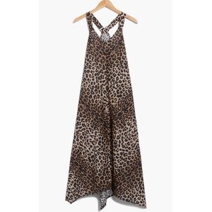 NWT All Saints Lil Cotton Racerback Dress Leopard 6